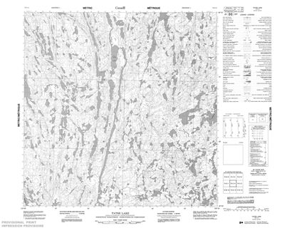 075C04 - TATSE LAKE - Topographic Map