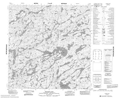 075C09 - DELIGHT LAKE - Topographic Map
