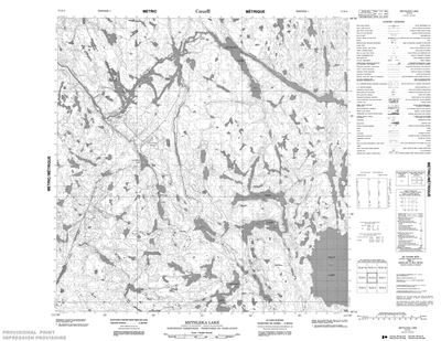 075D06 - METHLEKA LAKE - Topographic Map