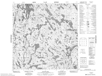 075D09 - SOULIER LAKE - Topographic Map
