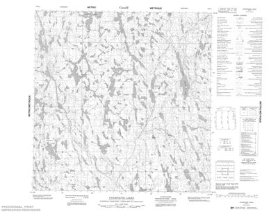075D11 - CHAMPAGNE LAKES - Topographic Map