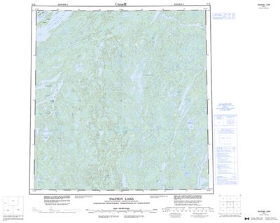 075E - TALTSON LAKE - Topographic Map