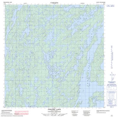 075E01 - JEROME LAKE - Topographic Map