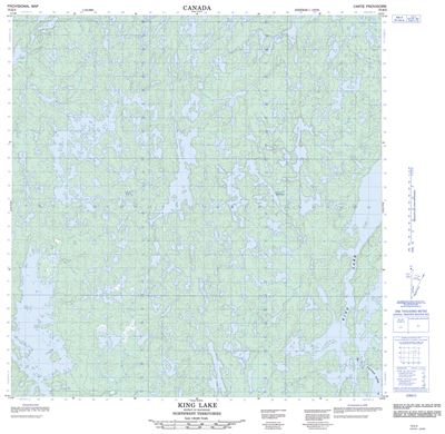 075E02 - KING LAKE - Topographic Map