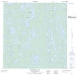 075E07 - BERRIGAN LAKE - Topographic Map