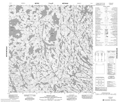 075E11 - PETTIT LAKE - Topographic Map