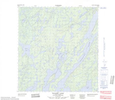 075F13 - WALKER LAKE - Topographic Map