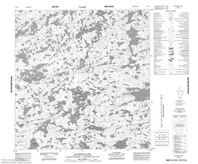 075G03 - MANSFIELD LAKE - Topographic Map