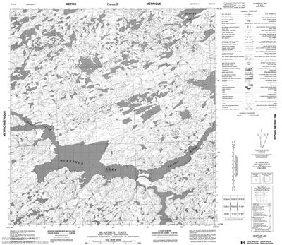 075G10 - MCARTHUR LAKE - Topographic Map