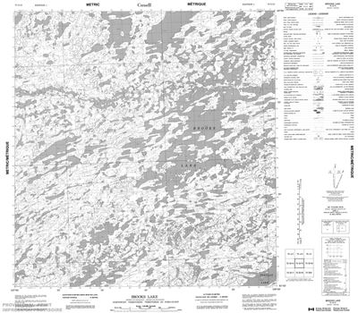 075G15 - BROOKS LAKE - Topographic Map