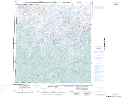 075H - RENNIE LAKE - Topographic Map
