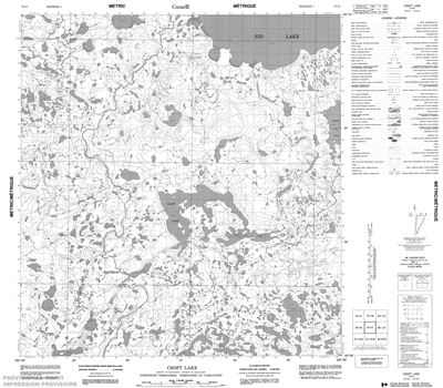 075I01 - CROFT LAKE - Topographic Map