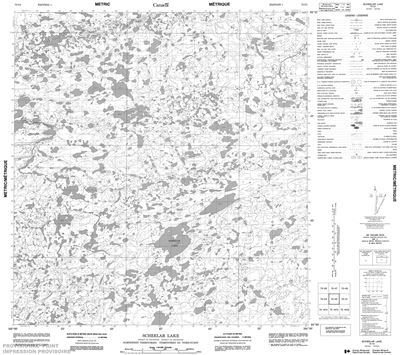 075I02 - SCHEELAR LAKE - Topographic Map