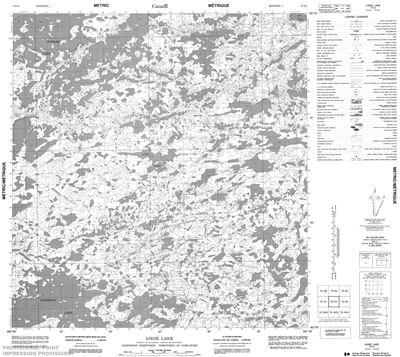 075I04 - LOGIE LAKE - Topographic Map
