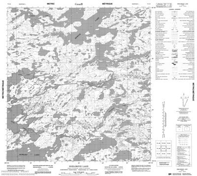 075I05 - SNELGROVE LAKE - Topographic Map
