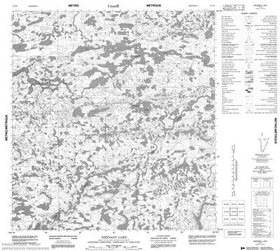 075I06 - NIEZNANY LAKE - Topographic Map