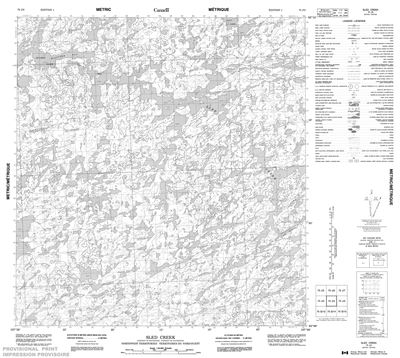 075J03 - SLED CREEK - Topographic Map