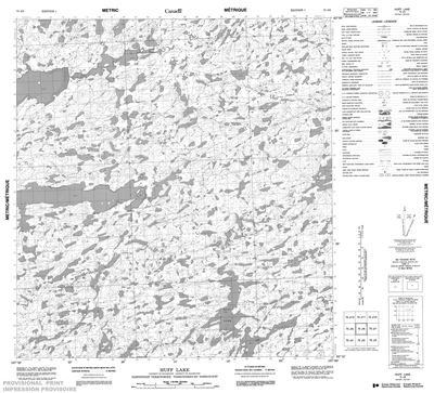 075J06 - HUFF LAKE - Topographic Map