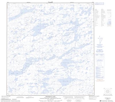 075K01 - PETERSON LAKE - Topographic Map