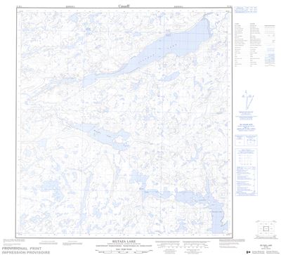 075K04 - SILTAZA LAKE - Topographic Map