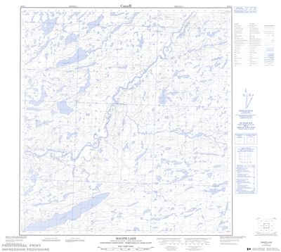 075K07 - MAGPIE LAKE - Topographic Map