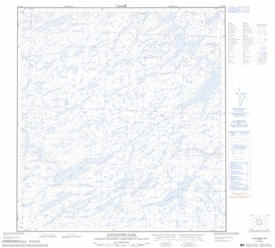 075K08 - ALEXANDER LAKE - Topographic Map