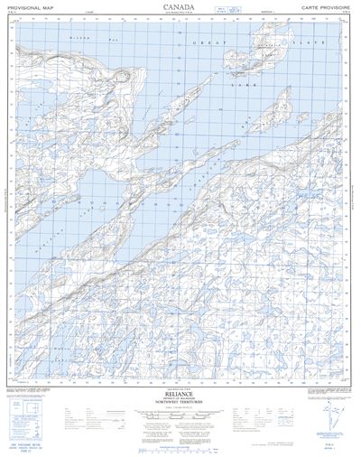 075K11 - RELIANCE - Topographic Map