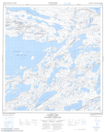 075K12 - LAUSEN LAKE - Topographic Map
