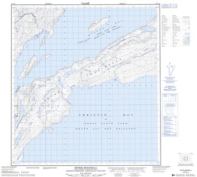 075L11 - PETHEI PENINSULA - Topographic Map