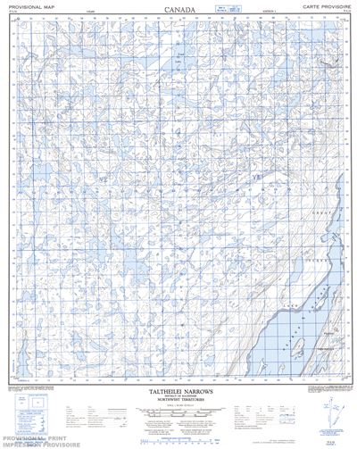 075L12 - TALTHEILEI NARROWS - Topographic Map