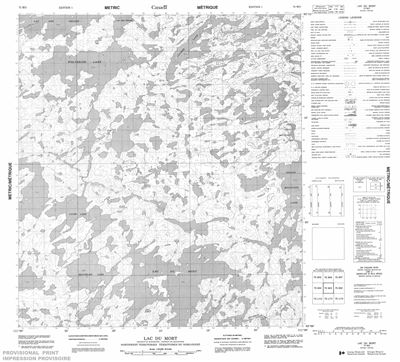 075M03 - LAC DU MORT - Topographic Map