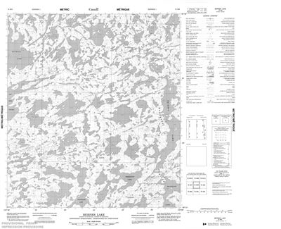 075M08 - BEIRNES LAKE - Topographic Map