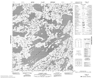 075M11 - CAMSELL LAKE - Topographic Map