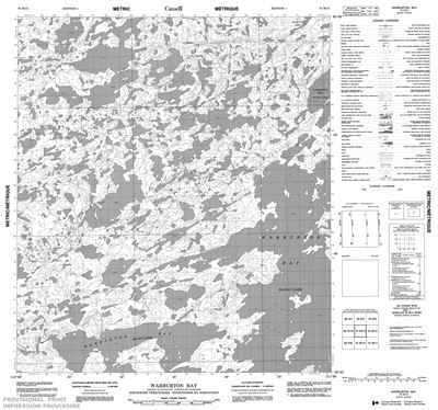 075M13 - WARBURTON BAY - Topographic Map