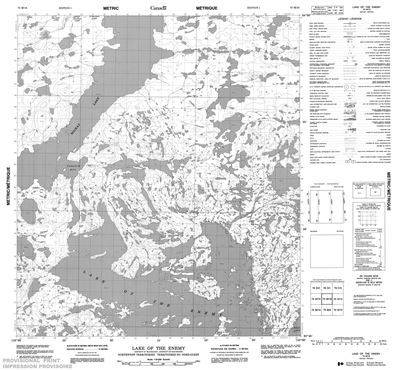 075M16 - LAKE OF THE ENEMY - Topographic Map