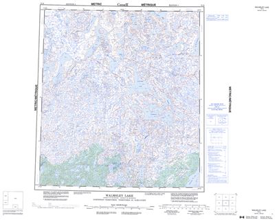 075N - WALMSLEY LAKE - Topographic Map