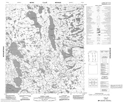 075N13 - ZYENA LAKE - Topographic Map