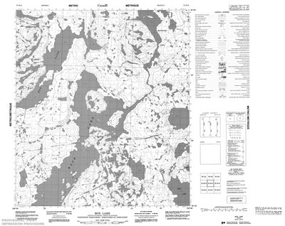 075N14 - BOX LAKE - Topographic Map