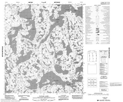 075N15 - TAYLOR LAKE - Topographic Map