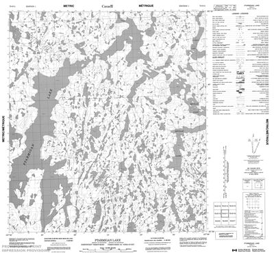 075O11 - PTARMIGAN LAKE - Topographic Map