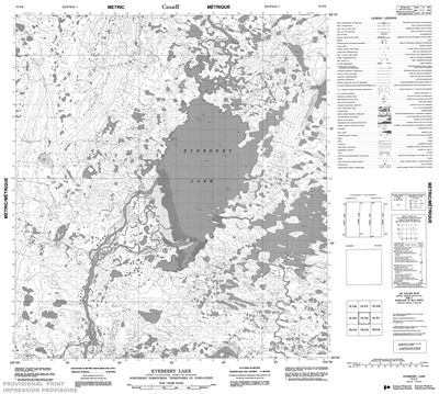 075P02 - EYEBERRY LAKE - Topographic Map