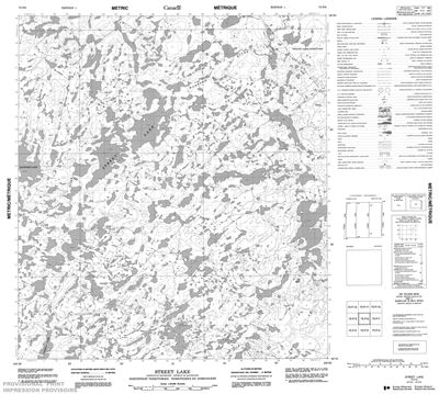 075P06 - STREET LAKE - Topographic Map