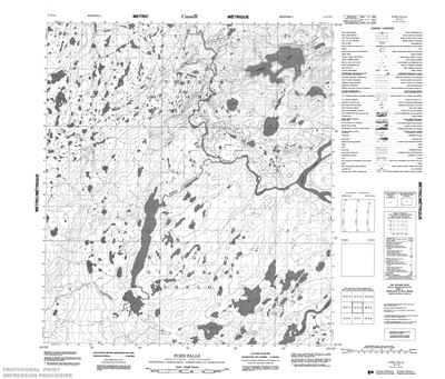 075P10 - FORD FALLS - Topographic Map
