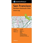 San Francisco Detailed Road map.  Communities Include Daly City, Half Moon Bay, Millbrae, Pacifica, San Bruno, South San Francisco, San Francisco International Airport and adjoining communities plus downtown and vicinity maps. Indications of parks, points