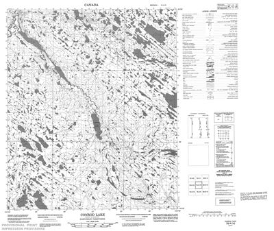 076A16 - CONROD LAKE - Topographic Map