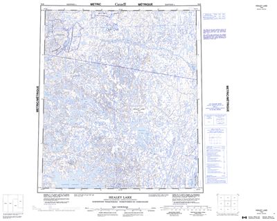 076B - HEALEY LAKE - Topographic Map