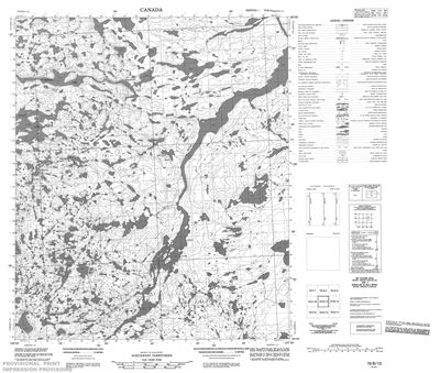 076B13 - GOLD LAKE - Topographic Map