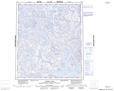 076C - AYLMER LAKE - Topographic Map