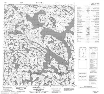 076C05 - THONOKIED LAKE - Topographic Map