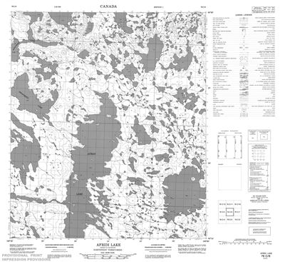076C06 - AFRIDI LAKE - Topographic Map